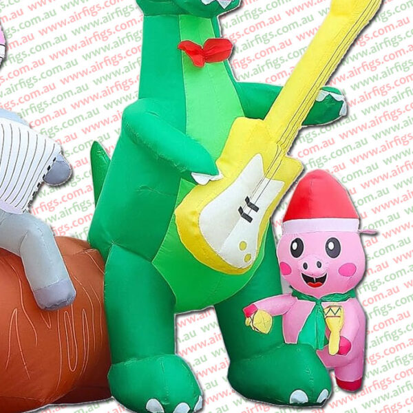 2.7m Farm Animal Country Band Christmas Inflatable - Image 7