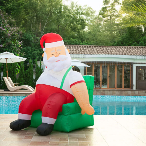 1.9m Couch Potato Santa Christmas Inflatable - Image 7