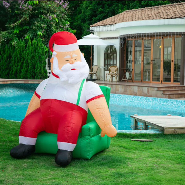 1.9m Couch Potato Santa Christmas Inflatable - Image 9