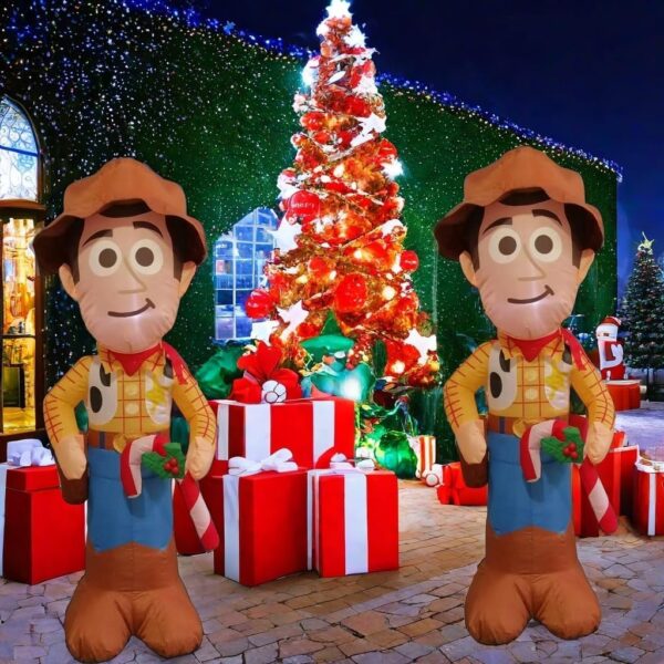 1.2m Toy Cowboy Christmas Inflatable - Image 4