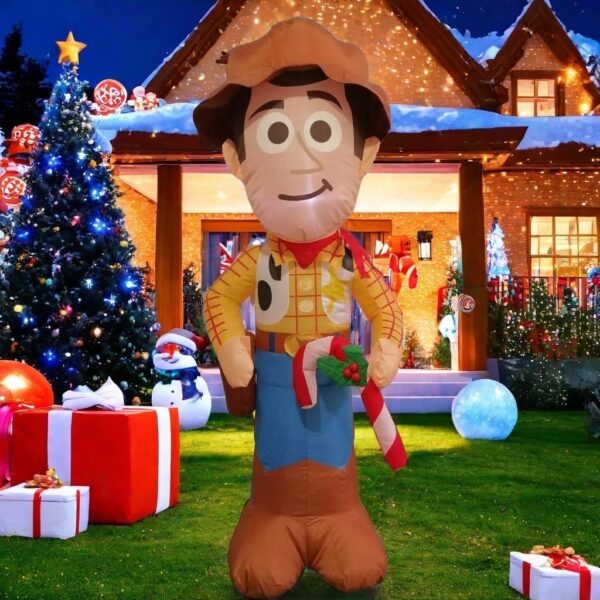 1.2m Toy Cowboy Christmas Inflatable - Image 5