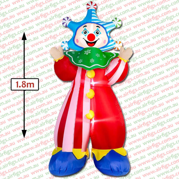 1.8m Flakko the Clown Christmas Inflatable - Image 2