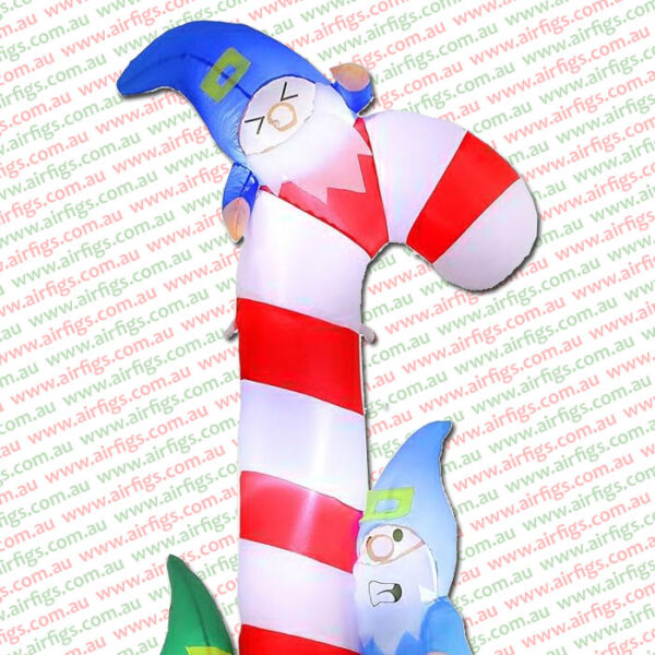 1.8m Gnomes Climbing Candy Cane Christmas Inflatable - Image 12