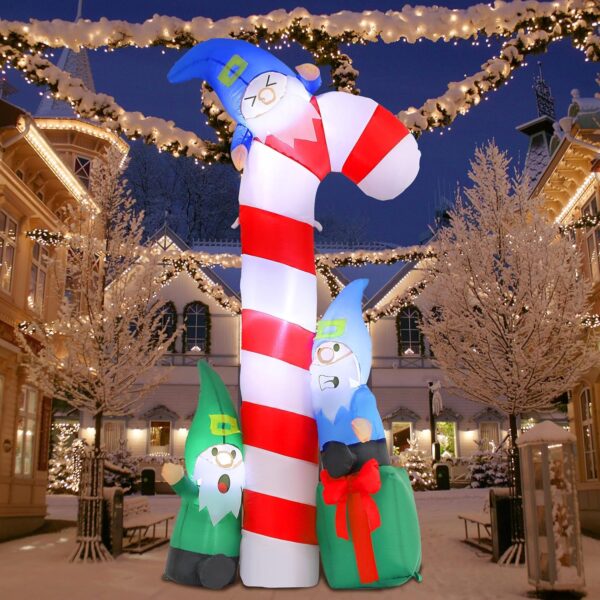 1.8m Gnomes Climbing Candy Cane Christmas Inflatable - Image 7