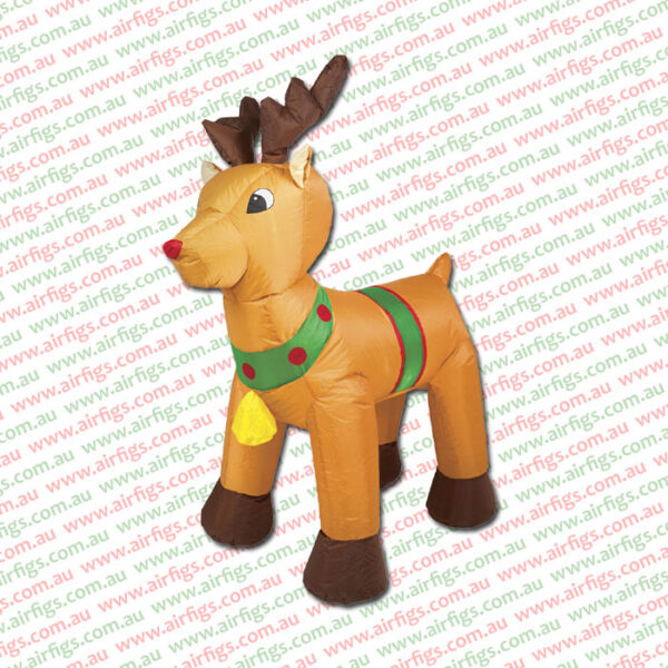 1.2m Red Nosed Reindeer Christmas Inflatable