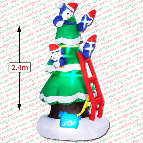 2.4m Penguins Dress the Tree Christmas Inflatable - Image 2