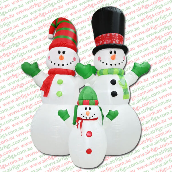 2.4m Snowman Family Christmas Inflatable