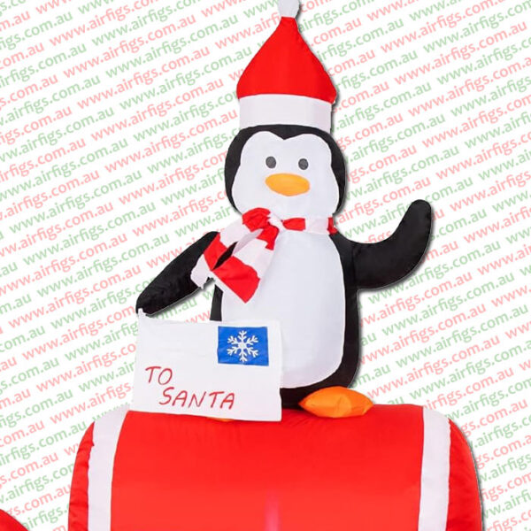 Penguins Posting Santa Letter Christmas Inflatable - Image 4