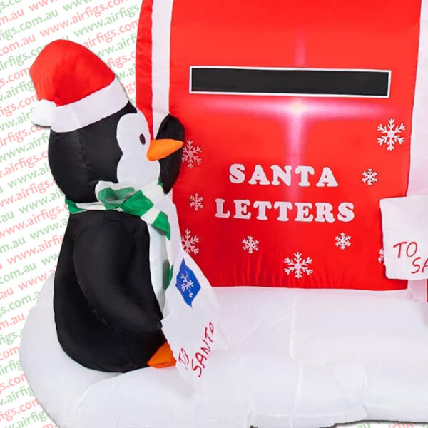 Penguins Posting Santa Letter Christmas Inflatable - Image 5