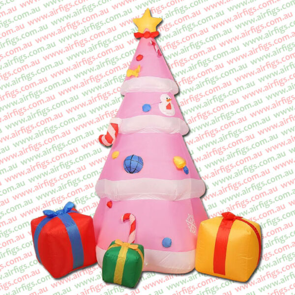 2.1m Pink Christmas Tree Inflatable