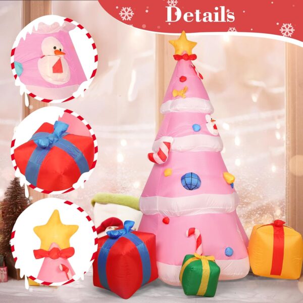 2.1m Pink Christmas Tree Inflatable - Image 5