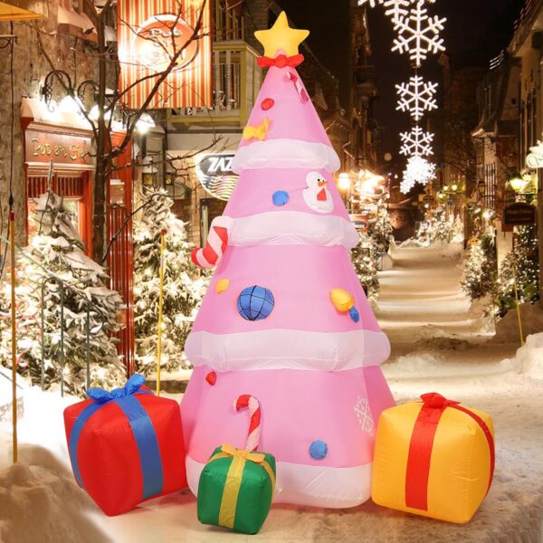 2.1m Pink Christmas Tree Inflatable - Image 6