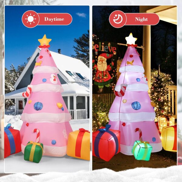 2.1m Pink Christmas Tree Inflatable - Image 7