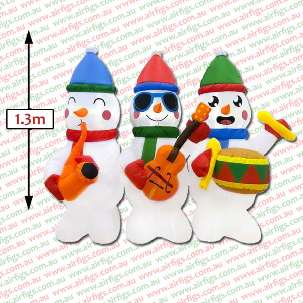 1.3m Snowman Three Piece Band Inflatable - Image 2