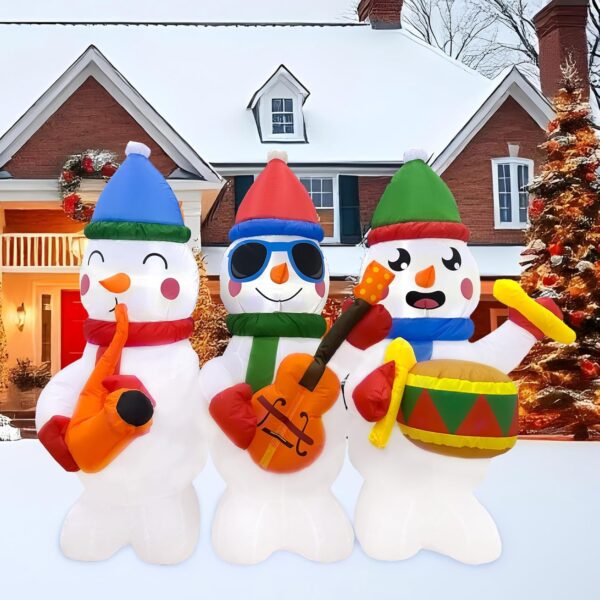 1.3m Snowman Three Piece Band Inflatable - Image 6