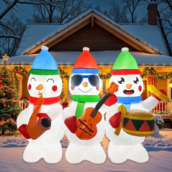 1.3m Snowman Three Piece Band Inflatable - Image 7