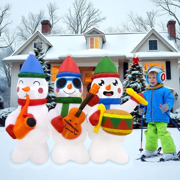 1.3m Snowman Three Piece Band Inflatable - Image 8