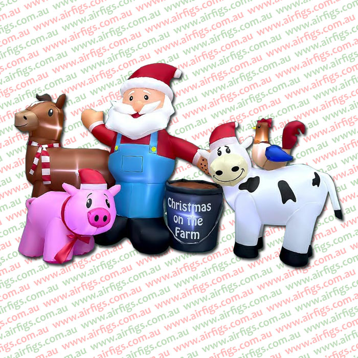 Santa’s Farm Christmas Inflatable