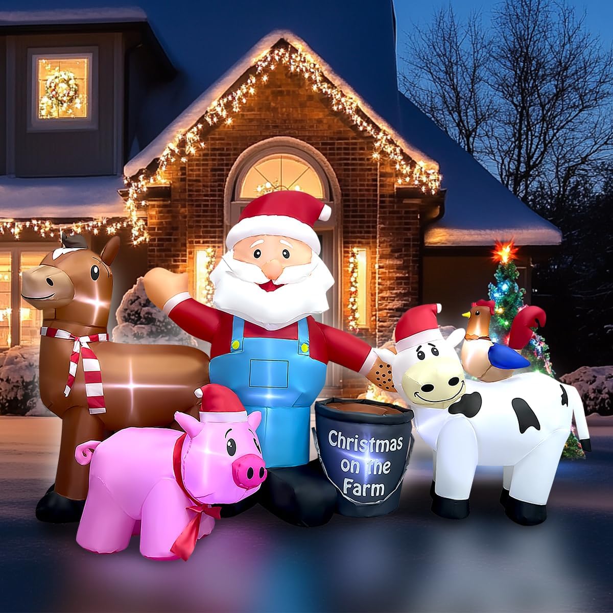 Santa’s Farm Christmas Inflatable - Image 7