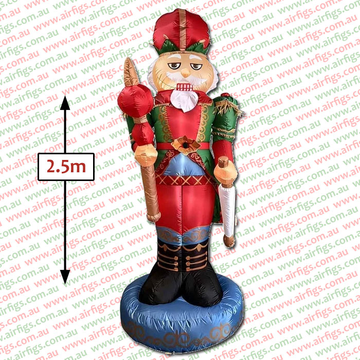 2.4m Deluxe Nutcracker Christmas Inflatable - Image 2