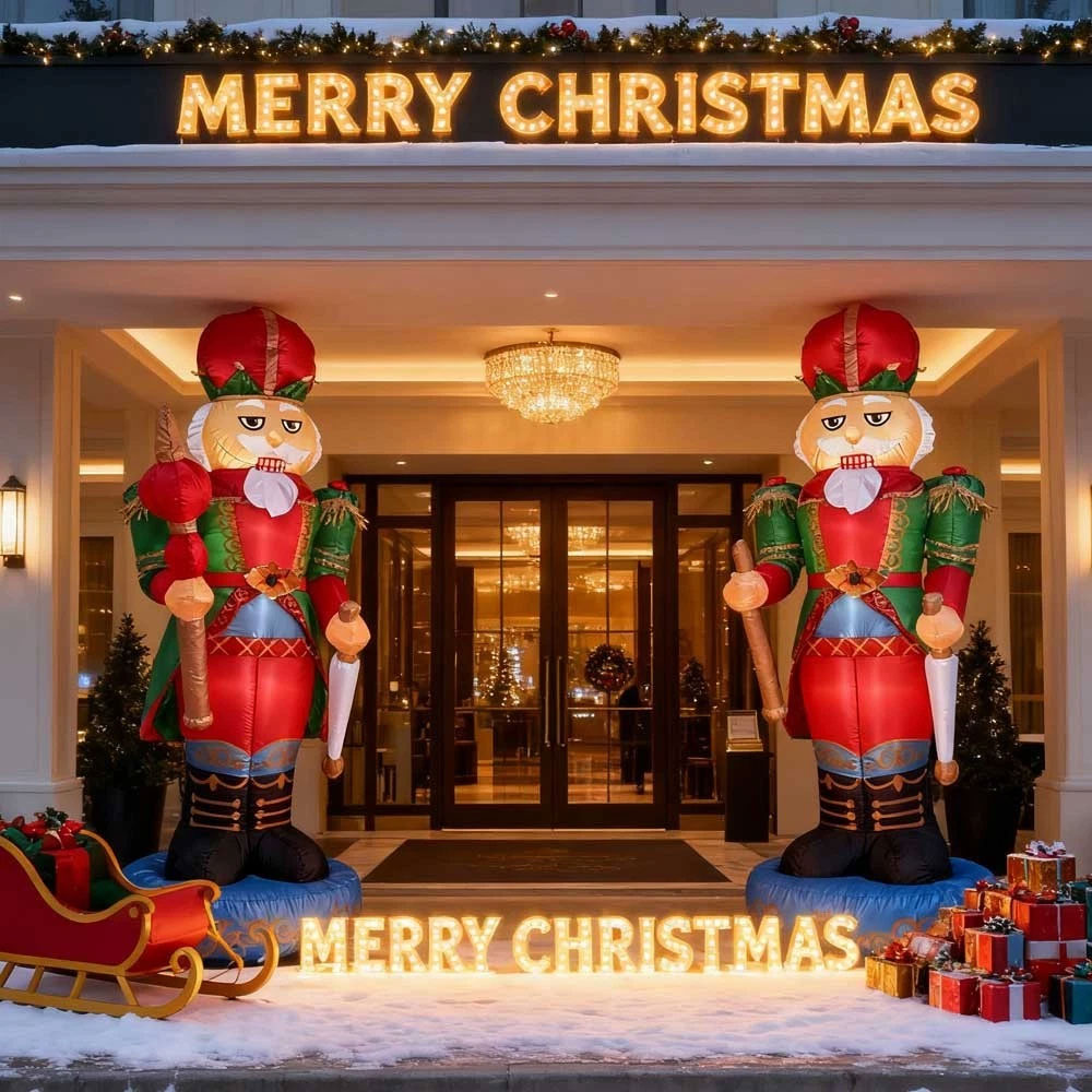 2.4m Deluxe Nutcracker Christmas Inflatable - Image 4