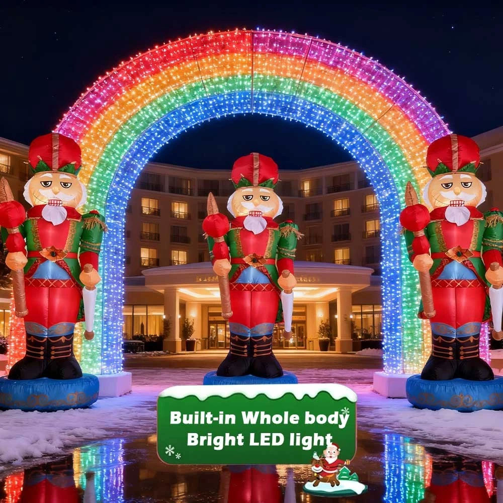 2.4m Deluxe Nutcracker Christmas Inflatable - Image 7
