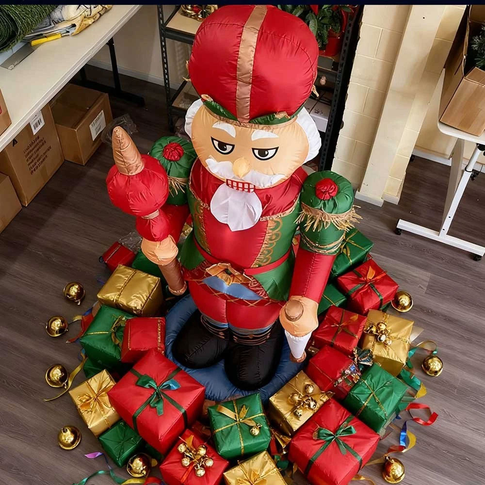 2.4m Deluxe Nutcracker Christmas Inflatable - Image 8