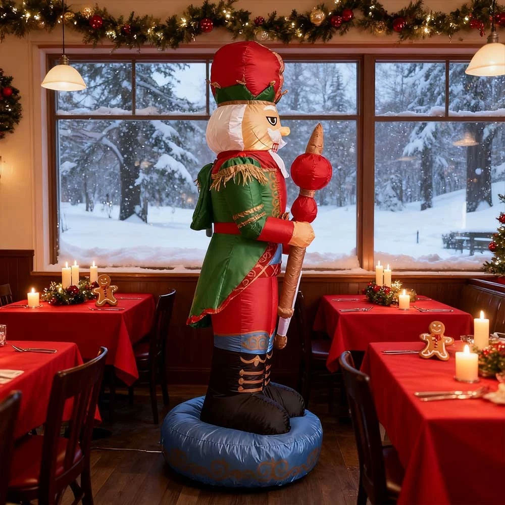 2.4m Deluxe Nutcracker Christmas Inflatable - Image 9