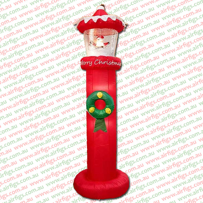 2.7m Snow Blowing Lighthouse Christmas Inflatable