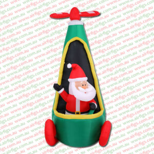 2.5m Santa in Helicopter Christmas Inflatable