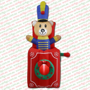 1.5m Animated Bear-in-the-Box Christmas Inflatable