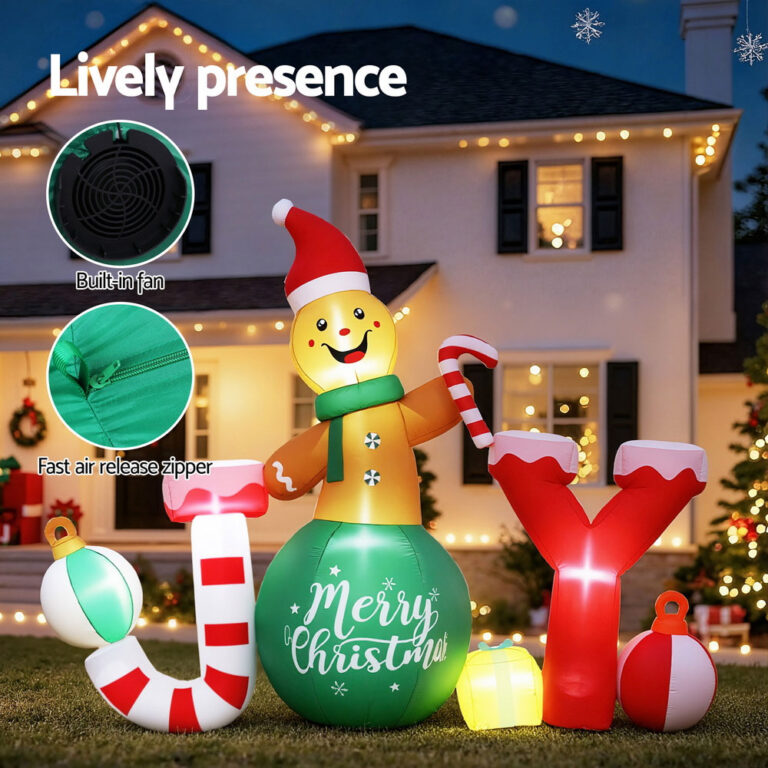 2.3m Gingerman Joy Christmas Inflatable – Airfigs Inflatables