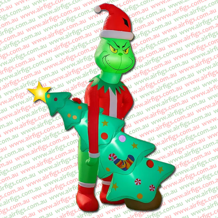 2.1m Christmas Thief Grinch-Style Christmas Inflatable