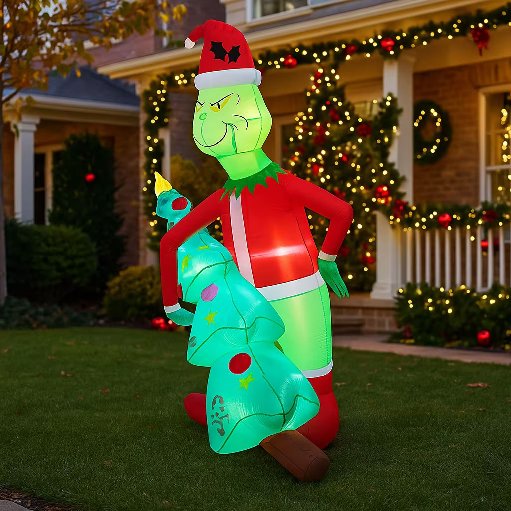 2.1m Christmas Thief Grinch-Style Christmas Inflatable - Image 5