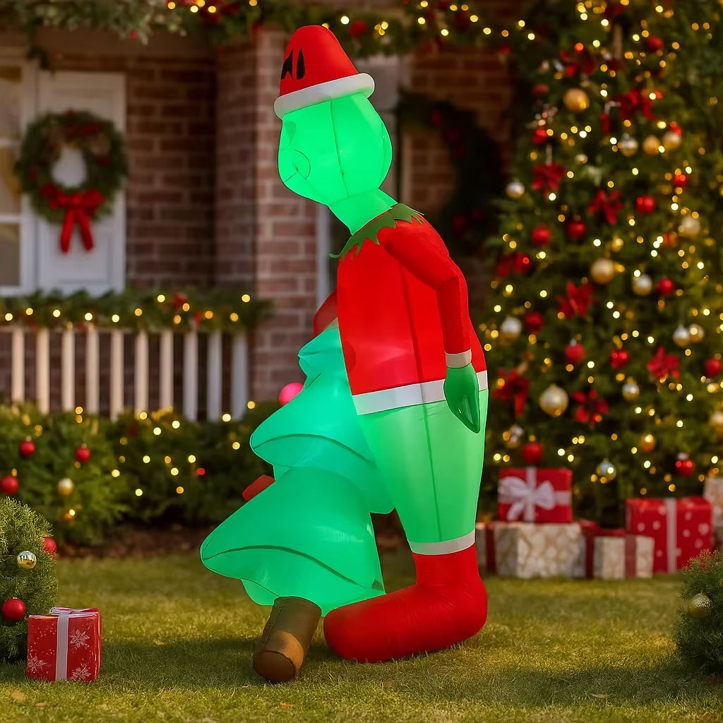 2.1m Christmas Thief Grinch-Style Christmas Inflatable - Image 7
