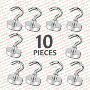 10mm Magnetic Gutter Hooks for Lights 10 pack