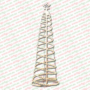 1.85m Warm White Rope Light Christmas Tree