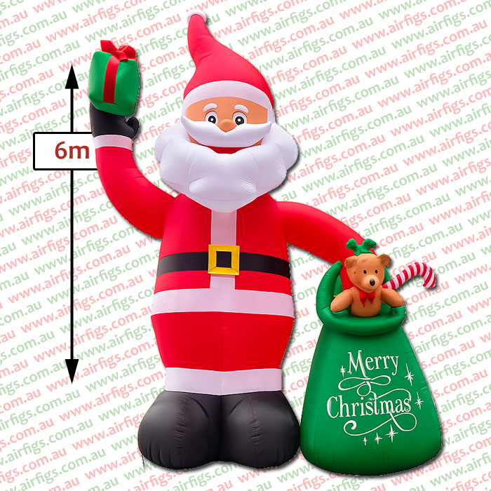 6m Giant Santa Christmas Inflatable - Image 2