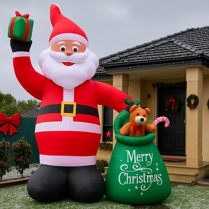 6m Giant Santa Christmas Inflatable - Image 4