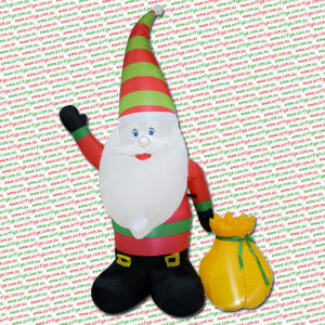 1.8m Christmas Gnome with Sack Christmas Inflatable