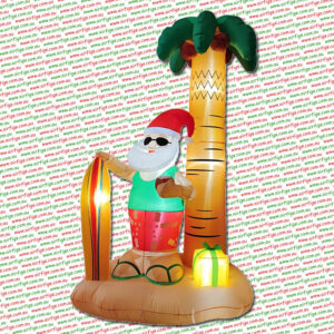 2.4m Palm Island Santa Christmas Inflatable