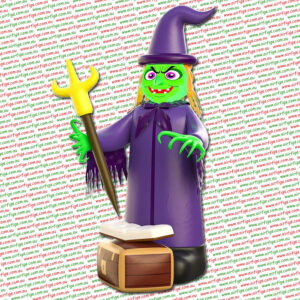 2.1m Bubble Brew Witch Inflatable with Lights & Bubble Effect