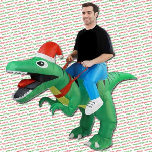 Christmas Dinosaur Unisex Inflatable Costume