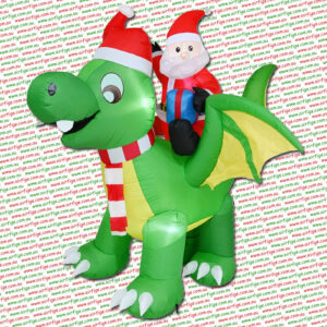 2m Dragon Sleigher Christmas Inflatable