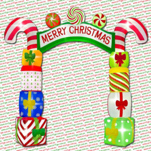 3m Gift Box Archway Christmas Inflatable