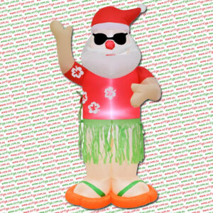 1.2 m Hawaiian Santa Christmas Inflatable