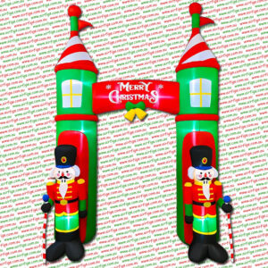 3m Nutcracker Soldiers Archway Christmas Inflatable