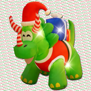 3.9m Giant Triceratops Christmas Inflatable