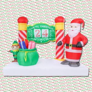 2.1m Christmas Countdown Inflatable Santa Calendar