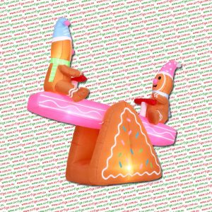 1.8m Gingerbread Seesaw Christmas Inflatable